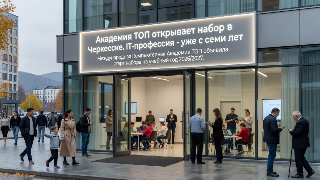 Академия ТОП открывает набор в Черкесске. IT-профессия - уже с семи лет